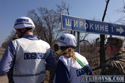 ОБСЕ сообщает о самых интенсивных обстрелах Широкино с начала года